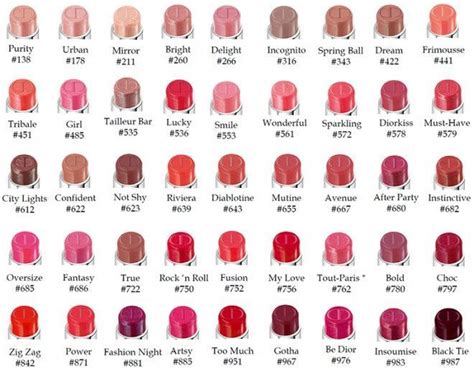 dior colors|dior lip color chart.